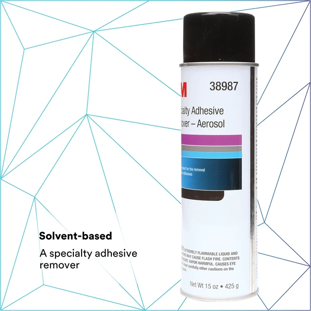 Alt view image 4 of 6 - 3M Specialty Adhesive Remover, 38987, Solvent-Based, 15 fl oz | Removes Reactive Adhesives
