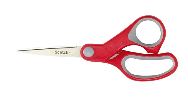 Main image of Scotch Multi-Purpose Scissors, 6-Inch, 1-Pack | Stainless Steel Scissors for Paper, Light Cardboard, Fabric and Crafts, Soft Comfort Grip for Everyday Cutting