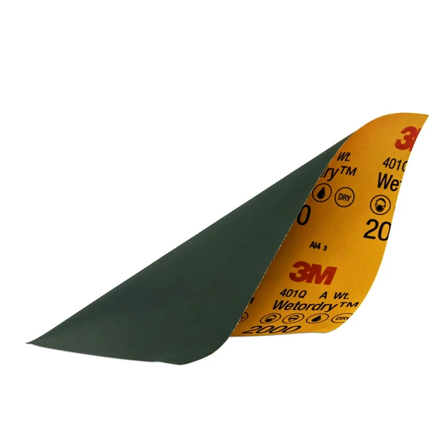 Alt view image 4 of 5 - 3M Wetordry Sandpaper, 32044, 2000 Grit, 9 inch x 11 inch, 5 Sheets Per Pack