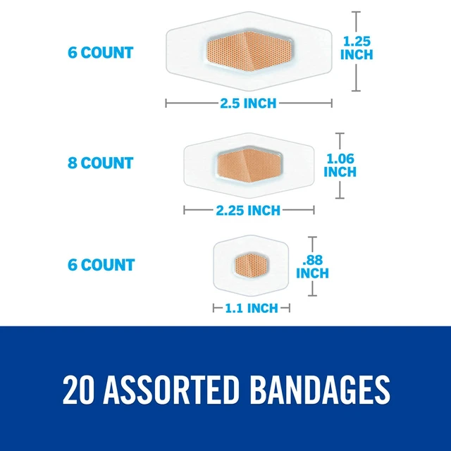 Alt view image 2 of 7 - Nexcare Waterproof Clear Bandages, Covers And Protects, Designed To Stay On In Wet Conditions And Keep The Water Out, Assorted Sizes, 20 Count