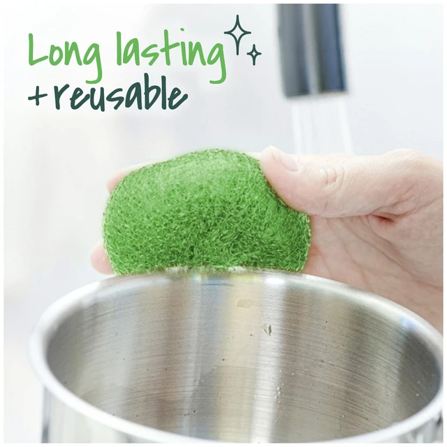Alt view image 5 of 7 - Scotch-Brite Non-Scratch Plastic Scrubbing Pads, Cleans Dishes Without Scratching, 3 Scrubbing Pads