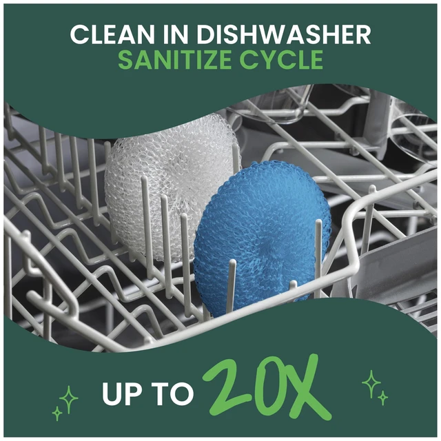 Alt view image 6 of 7 - Scotch-Brite Non-Scratch Plastic Scrubbing Pads, Cleans Dishes Without Scratching, 3 Scrubbing Pads