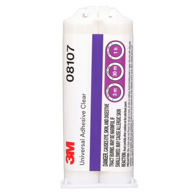 Alt view image 7 of 7 - 3M Universal Adhesive Black - 3, 08223, High Viscosity, Gap Filling, Durable, Industrial, 200 mL Cartridge