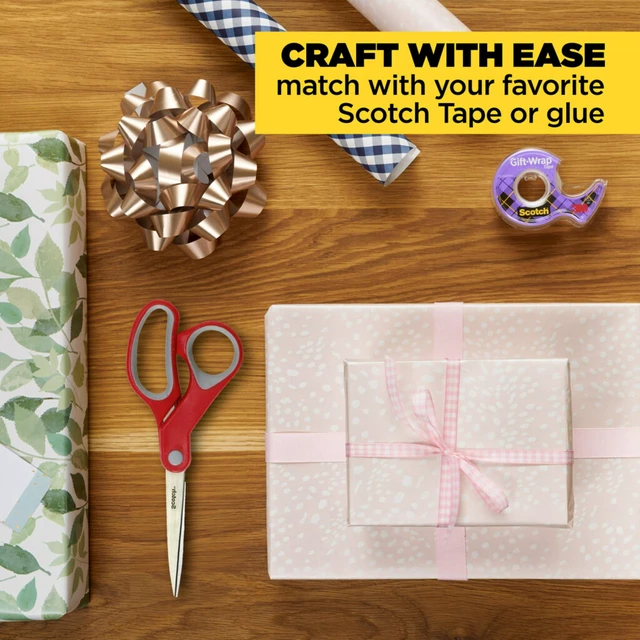 Alt view image 7 of 7 - Scotch Multi-Purpose Scissors, 6-Inch, 1-Pack | Stainless Steel Scissors for Paper, Light Cardboard, Fabric and Crafts, Soft Comfort Grip for Everyday Cutting