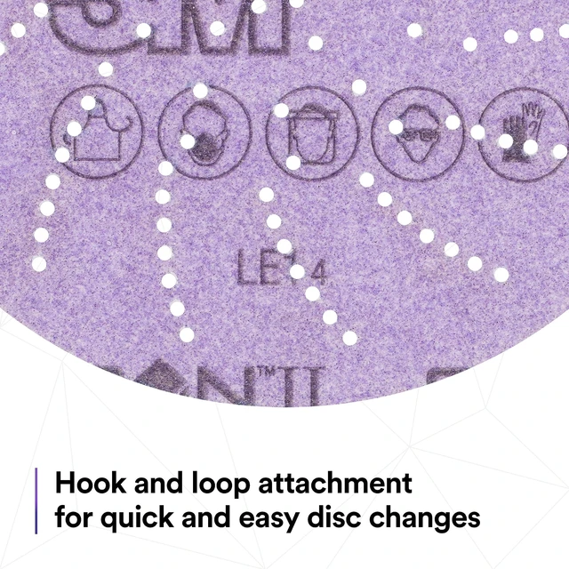 Alt view image 5 of 7 - 3M Xtract Cubitron II Hookit Clean Sanding Film Disc 775L, 5 in, 15 Piece Multi-Pack Hook and Loop S