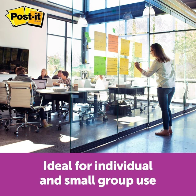 Alt view image 5 of 7 - Post-it Super Sticky Big Notes, 11 x 11 in, Neon Orange, 1 Pad, 30 Sheets | Great for Vision Boards, Creative Projects, Study Spaces, Group Brainstorming, and More