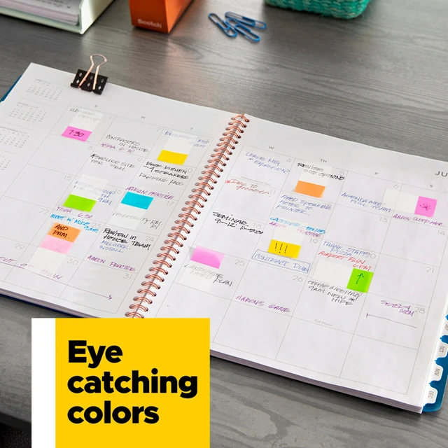 Alt view image 5 of 7 - Post-it 1/2" Wide Flags in On-the-Go Dispenser 190 Assorted Color Flags for Page Marking and Highlighting Portable and Easy to Use