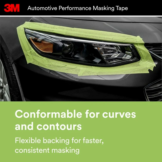 Alt view image 4 of 7 - 3M Automotive Performance Masking Tape, 03435, 48 mm x 32 m, 1 Roll