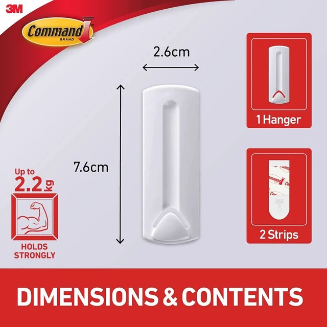 Alt view image 3 of 7 - Command Wire-Back Frame Hanger, 5 lb Capacity, Decorate Damage-Free, Indoor Use (17041-ES)