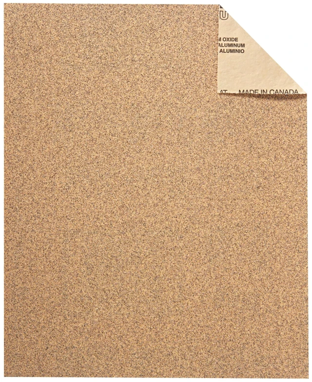 Alt view image 2 of 5 - 3M Sandpaper, 220 Grit, 5 Sheets, 9 in x 11 in, Sands Paint, Wood & Metal, Great For General Purpose Sanding, Very Fine Aluminum Oxide Sand Paper (9000NA-20)