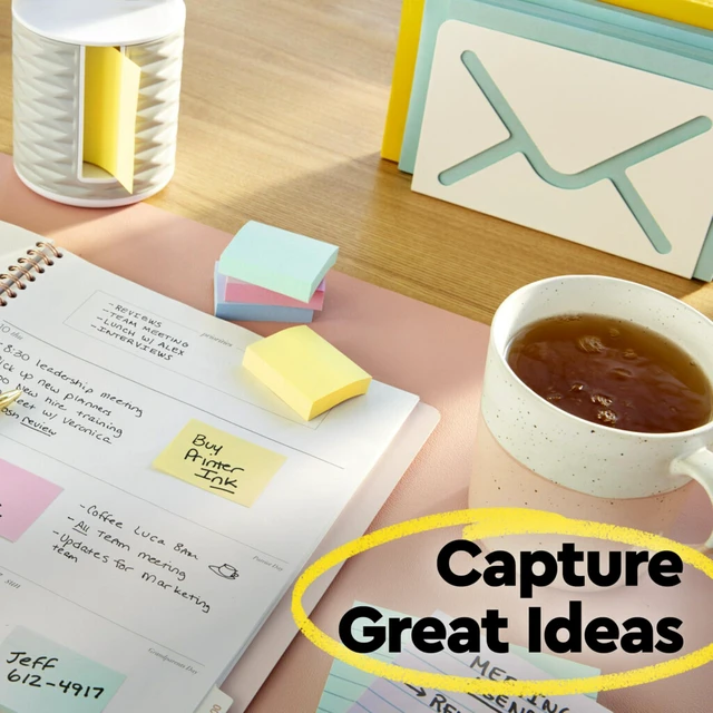 Alt view image 5 of 7 - Post-it Notes, 3 in x 5 in, 5 Lined Sticky Notes Pads, 100 Sheets per Pad, Canary Yellow, The Original Post-it Note, School Supplies and Oce Products