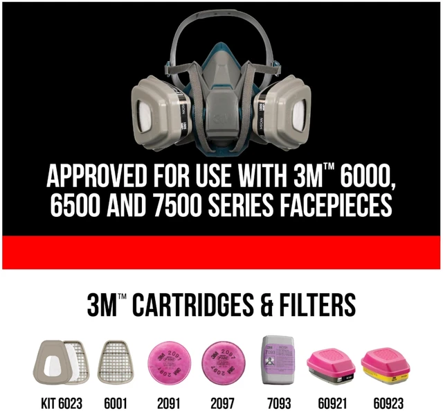 Alt view image 6 of 7 - 3M Particulate Filter 5P71, P95, 5-Pairs of Filters