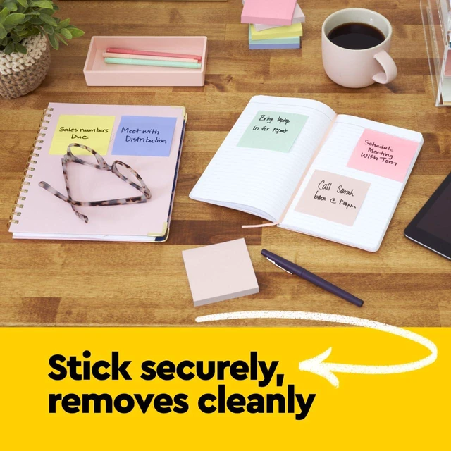 Alt view image 7 of 7 - Post-it Notes, 3 in x 5 in, 5 Lined Sticky Notes Pads, 100 Sheets per Pad, Canary Yellow, The Original Post-it Note, School Supplies and Oce Products