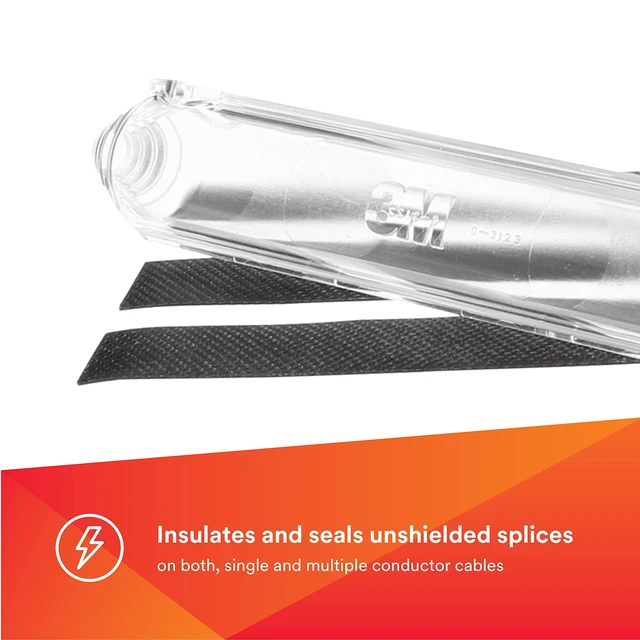 Alt view image 2 of 7 - 3M Scotchcast Inline Resin Power Cable Splice Kit 82-A1N, 1 Kit | Up to 2 AWG, Permanent Watertight Seal