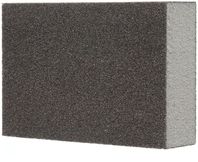 Alt view image 2 of 7 - 3M Sanding Sponge Block, 12-Pack, Medium Grits, 3-3/4 in x 2-5/8 in | Designed For Sanding Wood Paint Metal Plastic or Drywall Features 3M Abrasive Made with Durable Flexible Foam (CP002-12P)