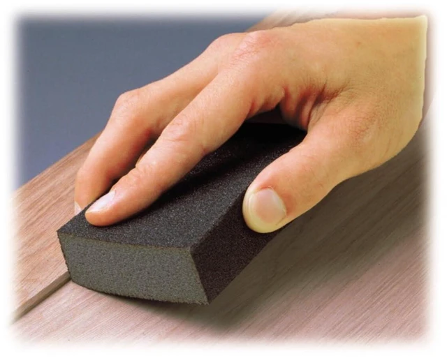Alt view image 4 of 7 - 3M Sanding Sponge Block, 12-Pack, Medium Grits, 3-3/4 in x 2-5/8 in | Designed For Sanding Wood Paint Metal Plastic or Drywall Features 3M Abrasive Made with Durable Flexible Foam (CP002-12P)