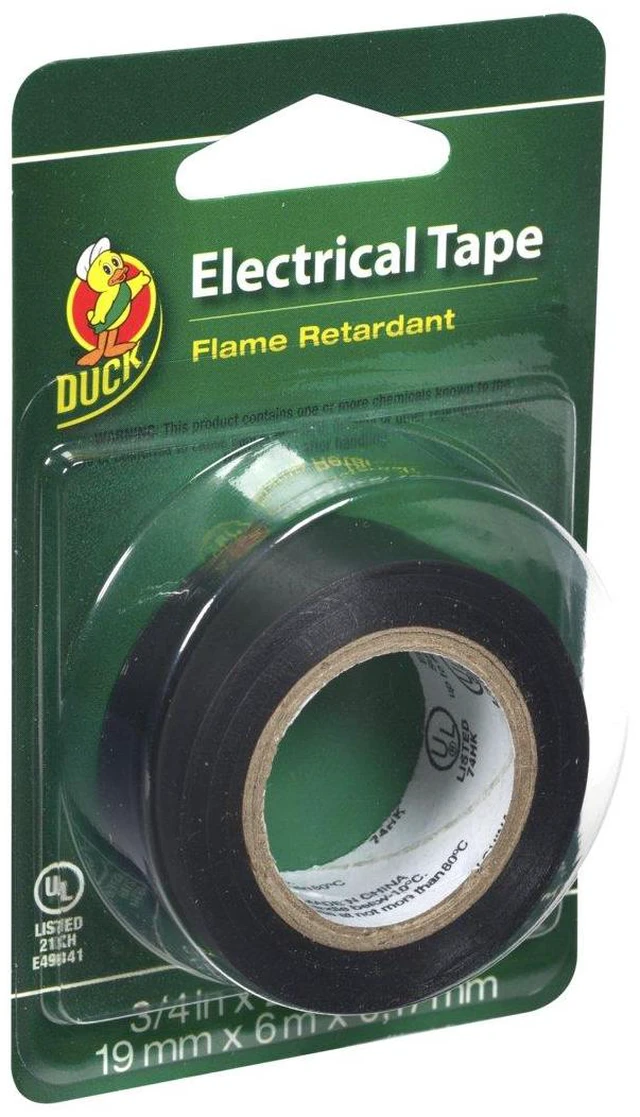 Main image of Duck Brand 373447 Professional Electrical Tape, 0.75-Inch by 20-Feet, Single Roll, Black