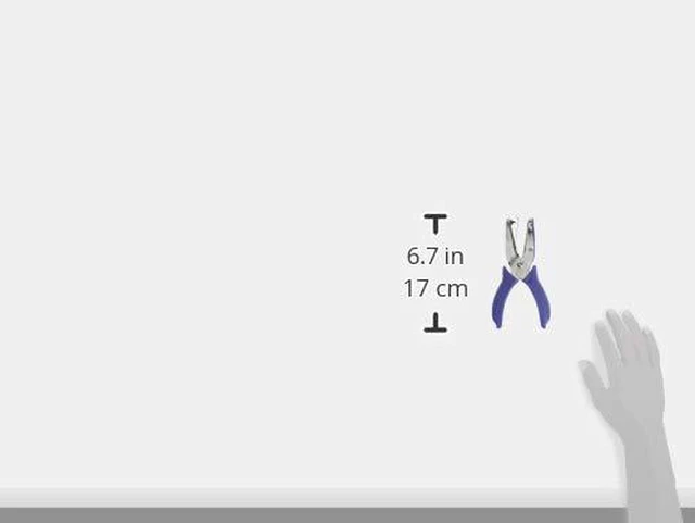 Alt view image 2 of 2 - McGill 2" Reach Punchline Hole Punch, 1/8 Inch Round, Chrome/Purple (MCG52400C)