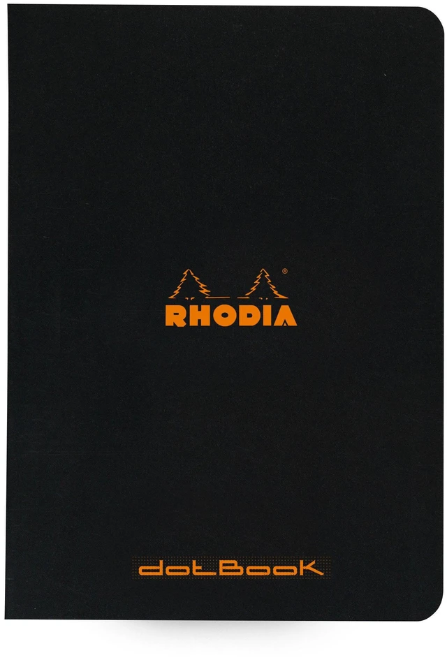 Main image of Rhodia Classic Dot Grid 6 X 8 1/4 A5 Black Cover Notebook