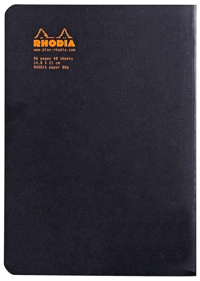 Alt view image 3 of 4 - Rhodia Classic Dot Grid 6 X 8 1/4 A5 Black Cover Notebook