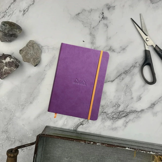 Alt view image 2 of 6 - Rhodia Rhodiarama Webnotebook - Lined 96 Sheets - 5 1/2 x 8 1/4 - Purple Cover
