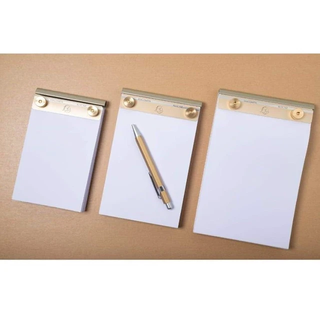 Alt view image 4 of 7 - Exacompta Desk Pad No.2, 16x10cm (4X6.25 Inch), Plain Paper, Refillable
