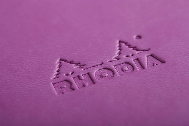 Alt view image 3 of 4 - Rhodia Rhodiarama Webnotebook - Lined 96 sheets - 5 1/2 x 8 1/4 - Lilac Cover (118751C)