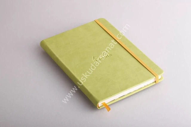 Alt view image 3 of 5 - Rhodia Rhodiarama A5 Webnotebook, 5.5 in x 8.25, Lined - Anise (118746)