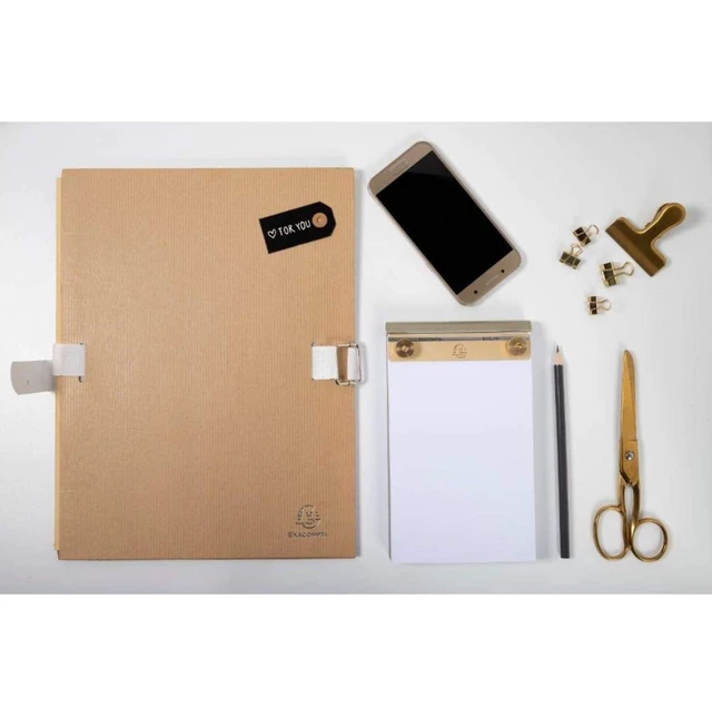 Alt view image 6 of 7 - Exacompta Desk Pad No.2, 16x10cm (4X6.25 Inch), Plain Paper, Refillable