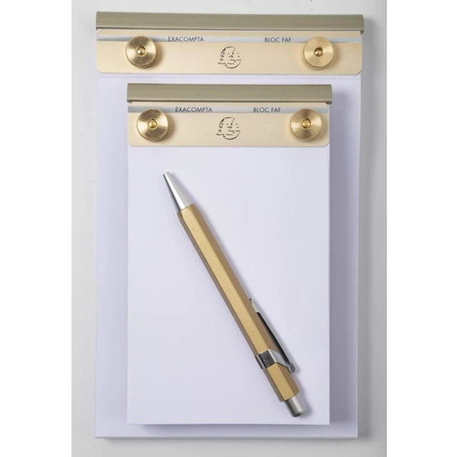 Alt view image 7 of 7 - Exacompta Desk Pad No.2, 16x10cm (4X6.25 Inch), Plain Paper, Refillable