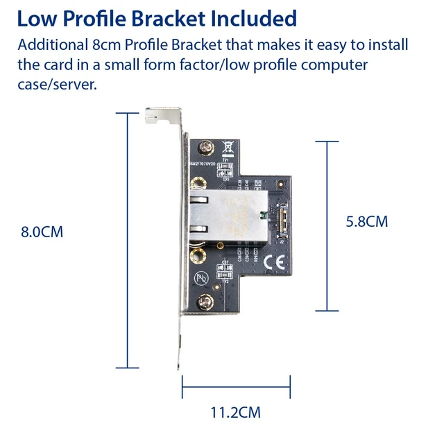 Alt view image 5 of 6 - IO Crest 10 Gigabit M.2 M Key Ethernet Network Expansion Card