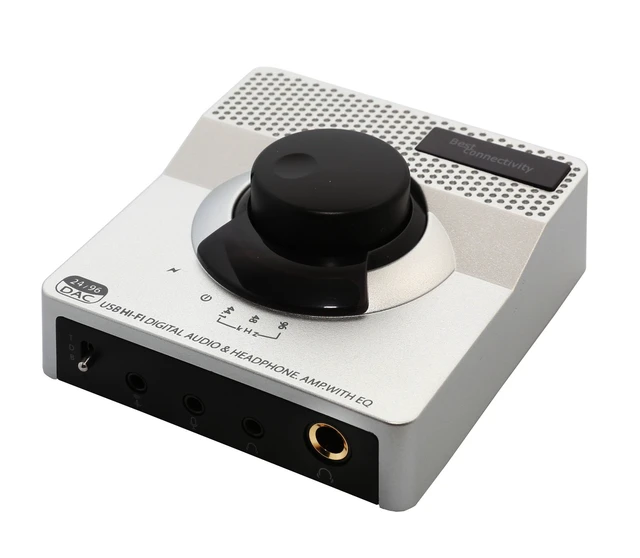 Alt view image 3 of 7 - Syba USB 24 Bit 96 KHz DAC Digital to Analog Headphone Amplifier 2 Stage EQ Digital/Coaxial Output and RCA Output (DAC63057)