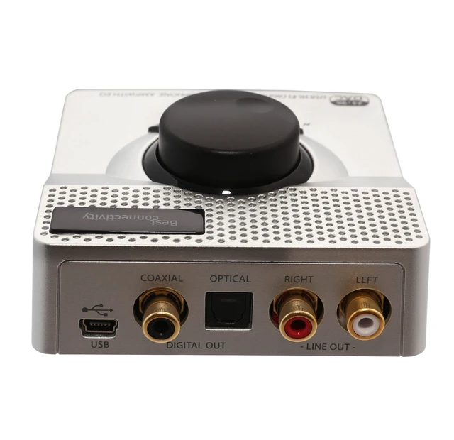Alt view image 4 of 7 - Syba USB 24 Bit 96 KHz DAC Digital to Analog Headphone Amplifier 2 Stage EQ Digital/Coaxial Output and RCA Output (DAC63057)