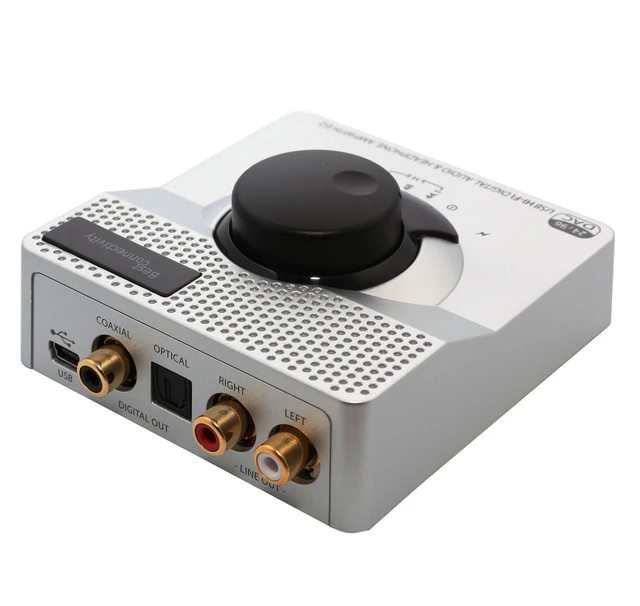 Alt view image 6 of 7 - Syba USB 24 Bit 96 KHz DAC Digital to Analog Headphone Amplifier 2 Stage EQ Digital/Coaxial Output and RCA Output (DAC63057)