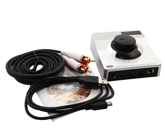 Alt view image 7 of 7 - Syba USB 24 Bit 96 KHz DAC Digital to Analog Headphone Amplifier 2 Stage EQ Digital/Coaxial Output and RCA Output (DAC63057)