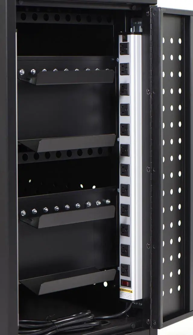 Alt view image 3 of 9 - Luxor LLTM24-B  24 Tablet/Chromebook Charging Cart