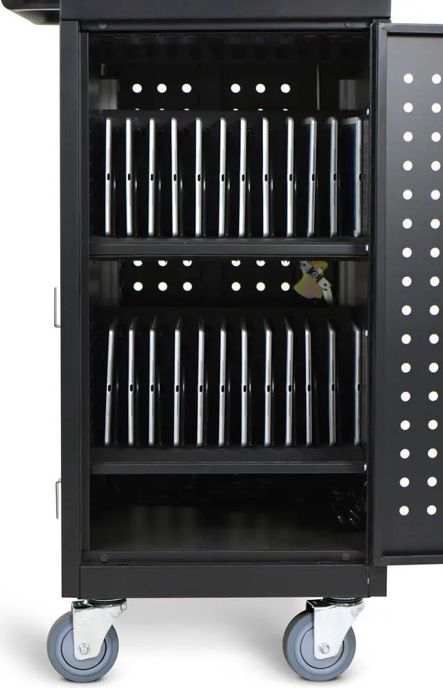 Alt view image 6 of 9 - Luxor LLTM24-B  24 Tablet/Chromebook Charging Cart