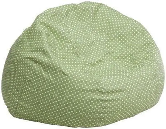 Alt view image 2 of 14 - Small Green Dot Bean Bag Chair for Kids and Teens