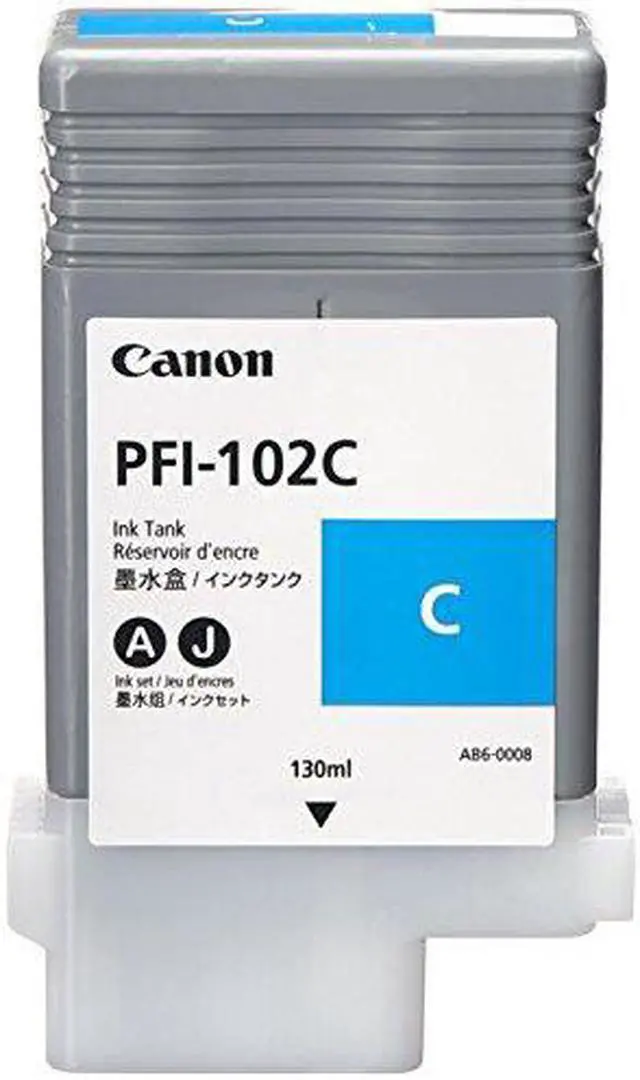 Alt view image 2 of 3 - CANON IMGPROGRAF IPF500 1-PFI102 SD CYAN INK, 130 ML yield