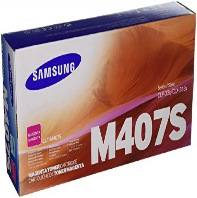 Alt view image 4 of 5 - Magenta Toner Cartridge for Samsung CLT-M407S CLP-320, CLP-320N, CLP-325, CLP-325W, CLX-3180, CLX-3185, CLX-3185FN, CLX-3185FW, CLX-3185N, Genuine Samsung Brand