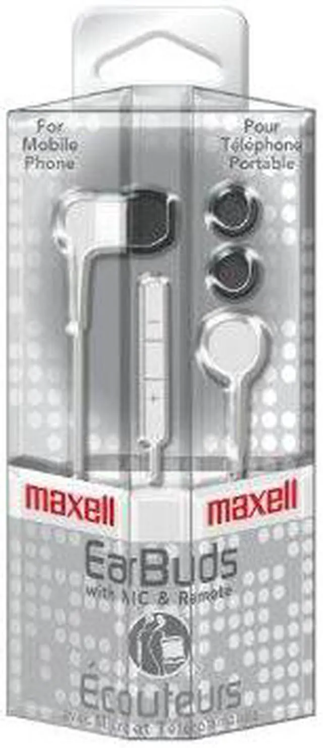 Alt view image 4 of 9 - Maxell 190303 - Iemicwht Stereo In-Ear Earbuds With Microphone & Remote (White)