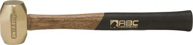 Alt view image 2 of 8 - ABC Hammers ABC2BW 2 Lb. Brass Hammer With 15 In. Wood Handle
