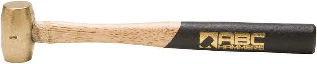 Alt view image 2 of 8 - ABC Hammers ABC1BW 1 Lb. Brass Hammer With 12 In. Wood Handle