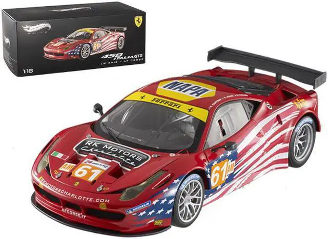 1/18 HWエリート フェラーリ 458 GT2 red Ferrari Hotweels ホットウィール