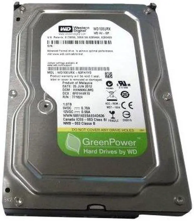 Alt view image 6 of 13 - Western Digital, AV-GP 1TB 3.5" Internal Hard drive, SATA 6Gb/s (SATA 3)  64MB Cache