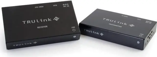 Alt view image 2 of 10 - C2G 29210 C2G TruLink HDMI over Cat5 Extender Box Transmitter to Box Receiver Kit - 1 Input Device - 1 Output Device - 300 ft Range - 2 x Network (RJ-45) - 1 x HDMI In - 1 x HDMI Out - Full HD - 1920