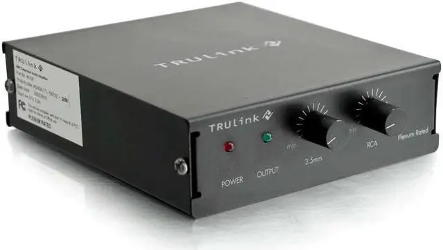 Alt view image 2 of 8 - C2g Trulink Audio Amplifier (Plenum Rated)
