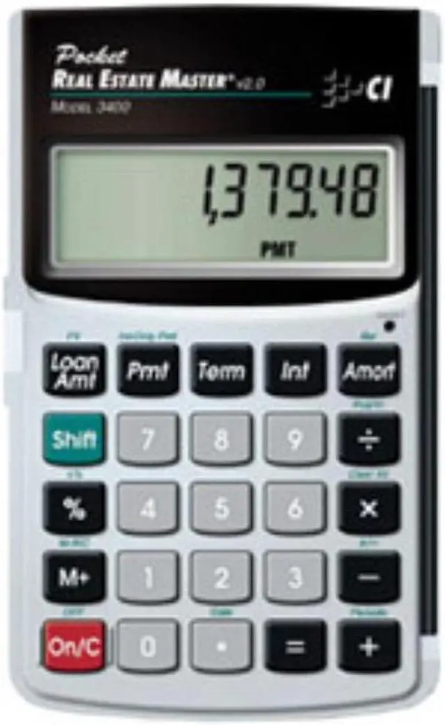 Main image of CALC IND 3400 POCKET REAL ESTATE MASTER
