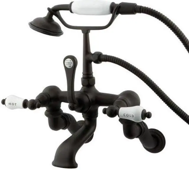 Alt view image 5 of 7 - Kingston Brass CC461T5 Clawfoot Tub Filler , Faucet, Oil Rubbed Bronze