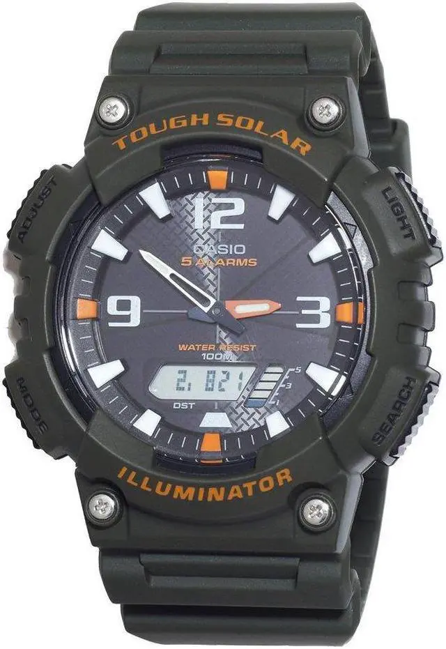 Alt view image 6 of 20 - CASIO AQS810W-3AV Ana Digi Solar Watch